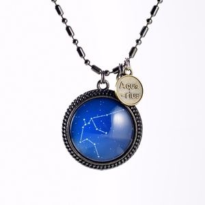 🆕 Aquarius Constellation Zodiac Necklace Hand Made